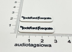 Rockford Fosgate Speaker Badge Logo Custom Made Aluminum Pair SMALL SIZE
