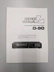 Luxman D-90 Compact Disc Digital Audio Player Service Manual D-5121
