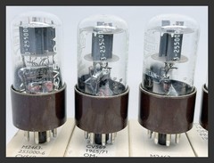 1 or more NOS Mullard CV569 ECC35 6SL7GT *was Sealed* RU3 Brown Base Vacuum Tube