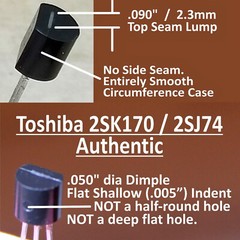 TOSHIBA 2SK30A GR MATCHED JFET PAIR USED IN HAFLER OTHERS