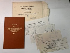 Original Garrard 301 Manual & Paperwork Bundle