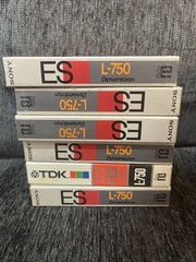 Lot Of 6 Sony Ed L-750 Beta Tapes New Sealed