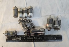 Lot of 11 Old Radio Vacuum Tubes UNTESTED UNKNOWN Condition