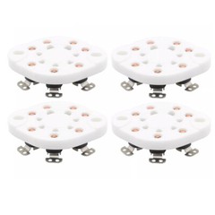 4Pack 7pin Tube Socket Ceramic Valve Base For 1625 FU25 826 59 Vintage Audio DIY