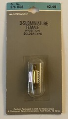Radio Shack D-Subminiature Female 9 Position 276-1538 Tandy Archer 🔥NEW NOS💥