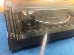 GARRARD 40b 4 Speed Turntable Record Player W Dust Cover WORKS SEE VIDEO England
