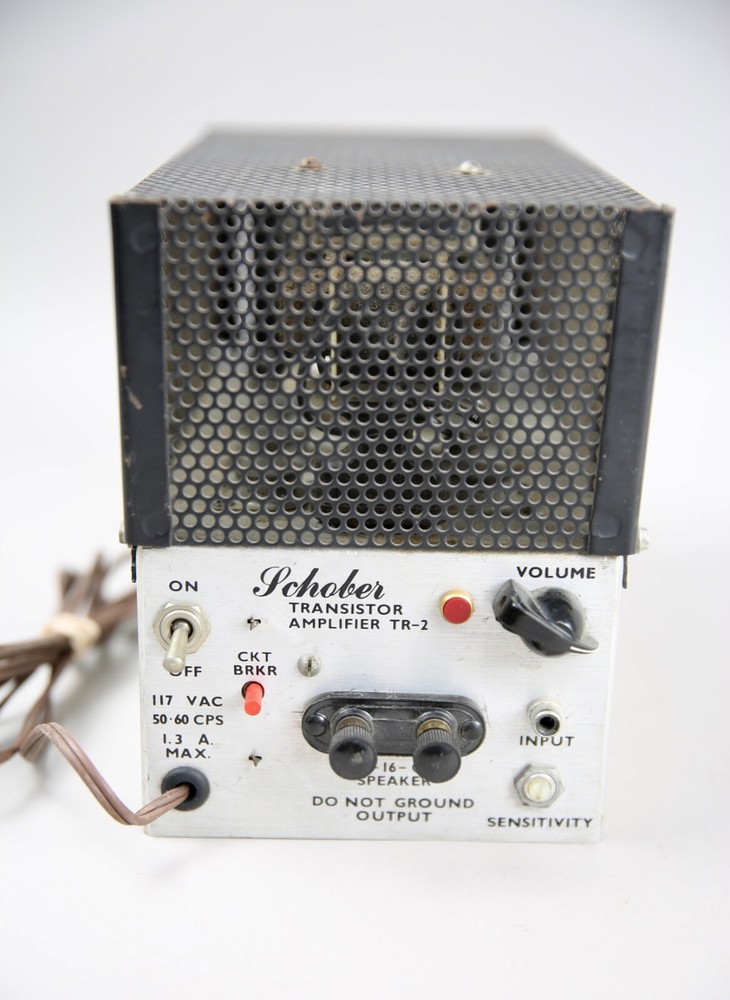 Vintage Schober Transistor Amplifier Power Audio Electric Guitar Amp 1960’s