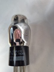 National Union TYPE 80 Rectifier Electronic Tube Vintage * NOT TESTED DBL Black
