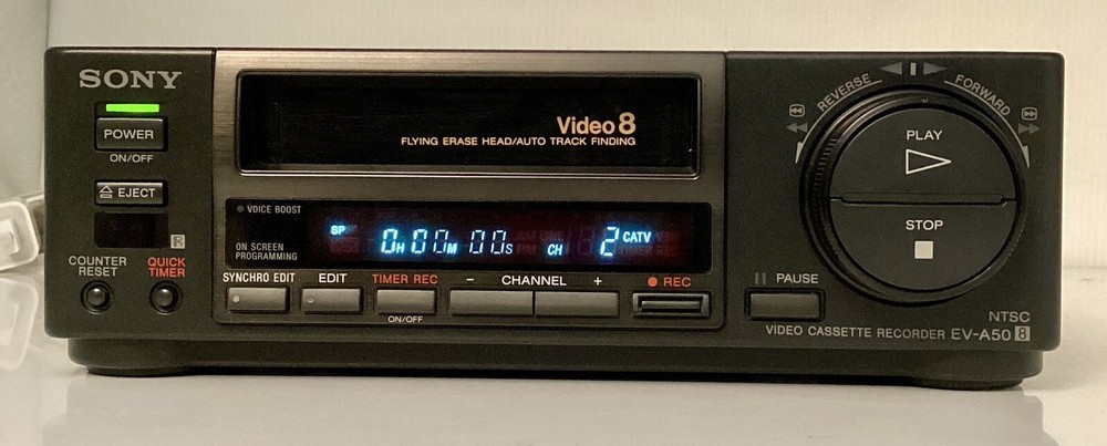 Sony Video 8 EV-A50 Cassette Recorder – Tested – See Video