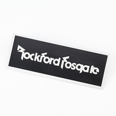 Rockford Fosgate Speaker Custom Made Logo Badge Aluminum 106mm(4.17″)X39mm(1.54″