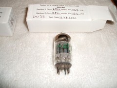 (1) GE 5814A Vacuum Audio Radio Tube Tested NOS Hickok 580A Tested