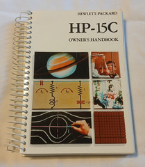 Vtg Hewlett Packard HP 15C Scientific Calculator w Case w Spiral Handbook 1985