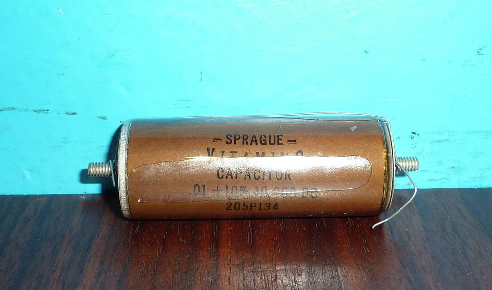 Sprague Vitamin Q Oil Filled Capacitor .01uf@10000VDC 10kV NOS Free Shipping