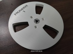 New One Pair Pioneer silver 7” Tape Reel Light Metal Aluminum Take Up Reel