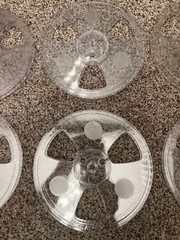 PLASTIC EMPTY TAKE-UP REEL 7 INCH Clear Ampex Brand One 1 Reel