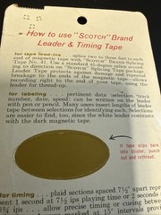 Vintage Scotch Brand Leader and Timing Tape 150 ft. 282-0263