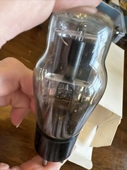 Pair Type VT 37 ST Bottle Globe Black Plate Power Tubes Sylvania SC251A SC966P