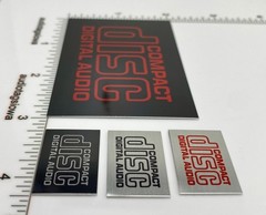 Compact Disc Digital Audio 4 Pieces Custom Made Aluminum Self Stick