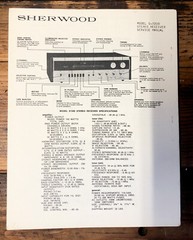 Sherwood S-7200 Receiver Service Manual *Original*