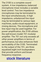 Spectra Sonics 3100 Speaker PA amplifier card 701 PORTABLE SOUND SYSTEM SOLUTION
