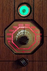 Old Antique Wood Sky King Vintage Tube Radio – Restored & Working w/ Green Eye
