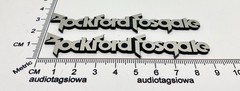 Rockford Fosgate Speaker Badge Logo Emblem Pair Custom Incised Acrylic
