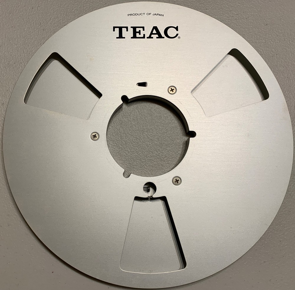 TEAC RE-1002 10″ Metal Reel, Three Window Silver, Teac Box + Bag