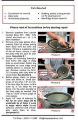 JL Audio Fathom F113 Subwoofer 13.5″ Speaker Foam Edge Repair Kit (Single)