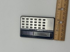 Vtg Mini Solar Calculator Complex SC-50 – Working – Early 70s Credit Card Size!