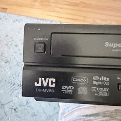 JVC DR-MV80 DVD Recorder VHS VCR Combo HDMI Tested Dubbing Works W/ Remote