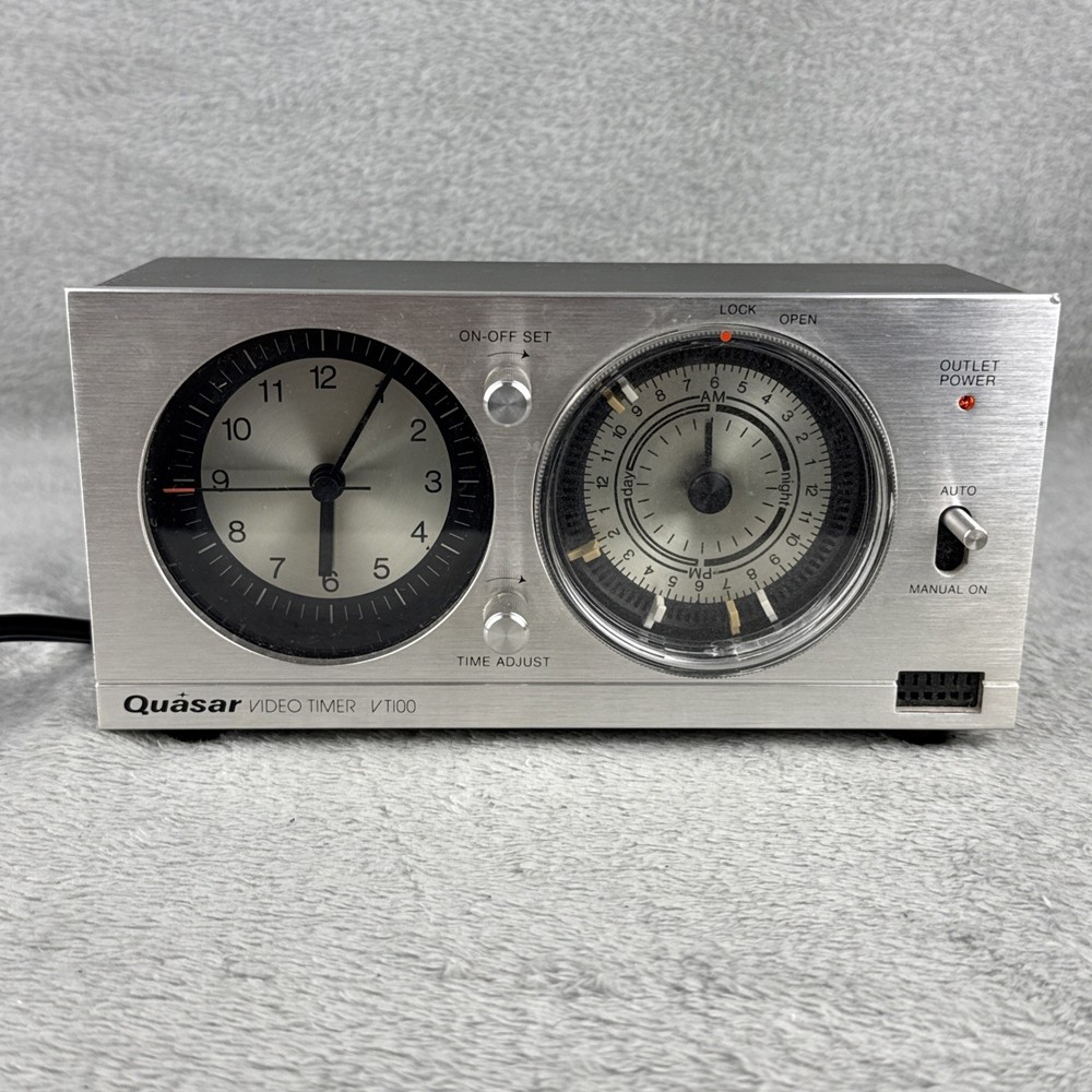 Vintage Quasar VIDEO TIMER VT100, Good Condition. Made in JAPAN – RETRO ANALOG