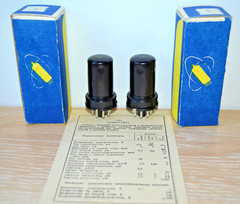 12pcs 6J8 6Zh8 = 6SJ7 HF Pentode Tube NEVZ Soviet MATCHED DATE 6/1985 NEW in BOX