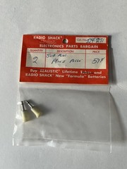 Vintage Radio Shack Subminiature Phone Plugs (2) 274-291 Tandy Archer🔥NEW NOS💥