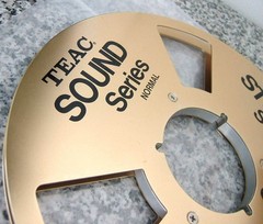 TEAC STUDIO COBALT SOUND Series No.10 Metal Empty Reel Gold Japan NOS