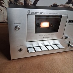 Sherwood CD201 CP Silver Faced Vintage Cassette Deck Tape Player PLS READ!