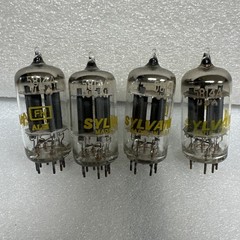 (4) Sylvania 5814A Tubes Matched Mil Spec 12Aau7