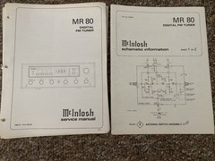 McIntosh MR 80 Digital Tuner Service Manual Schematic *Original*