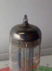 (ONE) VINTAGE BECKMAN 5965 GREY PLATES STEREO TUBE ((TESTED STRONG!))