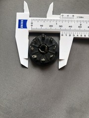 AMPHENOL Loctal Tube Socket & Clip Black Bakelite for 7N7 8 Pin Quan. Available