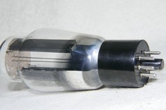 RCA 5U4G Hanging Filament Bottom Getter Smooth Black Plate USA 1942