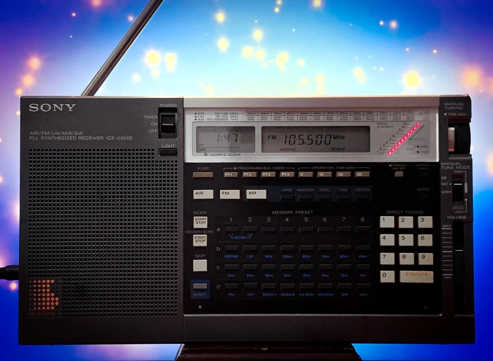 SONY ICF-2001D 🌈RaRe🌈 Vintage Radio Tuner World Band Receiver