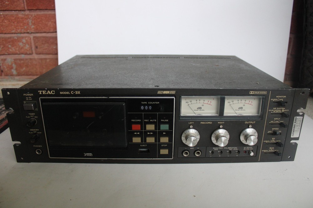 Vintage Teac C-3x Rack Mount Cassette Deck (Parts / Repair) -**Read**
