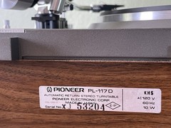 1977 Pioneer PL-117D Belt Drive Turntable + Empire 1000 E/X New Belt / Stylus