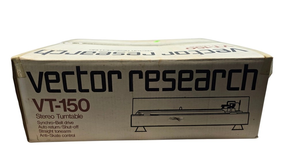 NEW Open Box Vector Research Belt Drive Turntable VT-150 – SEE BELOW!