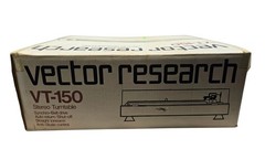 NEW Open Box Vector Research Belt Drive Turntable VT-150 – SEE BELOW!