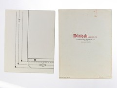 MCINTOSH MC240 MANUALS Warranty Card & Schematics MORE Original Vintage Hi-Fi