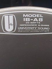 UNIVERSITY SOUND #IB-A8 INDUSTRIAL PAGING TALK-BACK SPEAKER 30 WATTS LOT OF 2