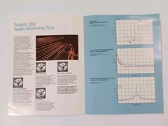 3M Scotch 226 Audio Tape Specifications Brochure Vtg 1980s