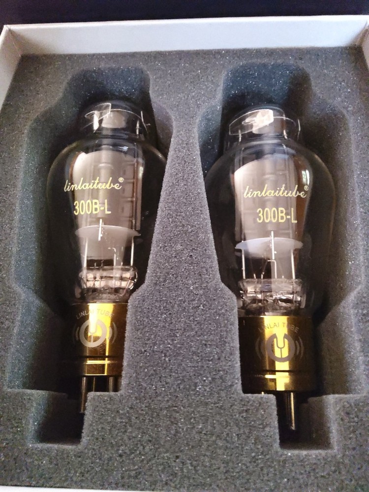 Matched Pair LINLAI Type 300B L Vacuum Tubes WESTERN ELECTRIC REPLICA WE300B