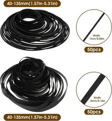 100 Pcs Durable Rubber Belts – Cassette Player & DVD Drive Repair, Long-Lasting